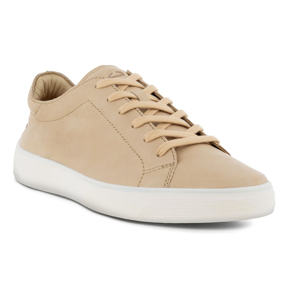 Tenis Hombre - ECCO Street Tray Laced - Beige - PKL823965